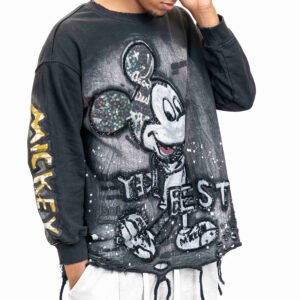 Mickey Mouse Oversized Cartoon Streetwear Hoodie – The Bunny Hood