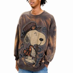 Snoopy oversized cartoon streetwear hoodie
