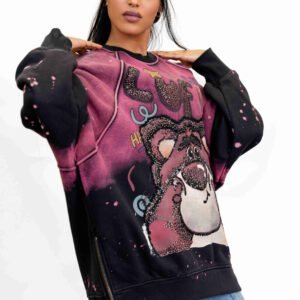 Lotso Bear Oversized Cartoon Streetwear Hoodie – The Bunny Hood